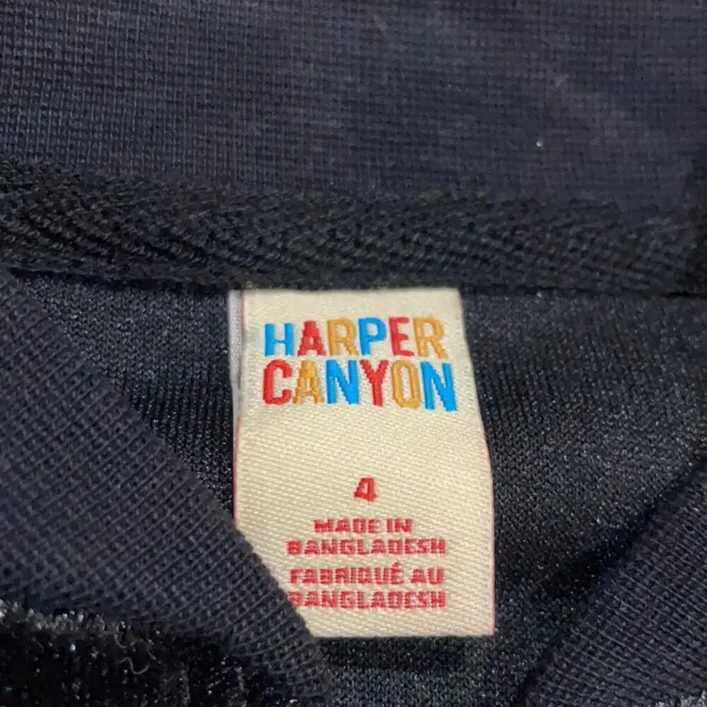 Harper canyon 4 black lightweight bomber euc